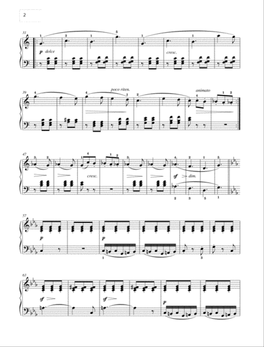 Ballad, Op. 100 No. 15 Ballad, Op. 100 No. 15 Piano Solo scores gallery preview page 2