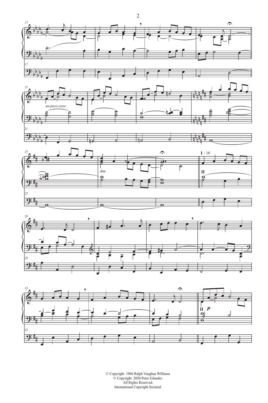 Meditation on God be with you Organ Solo scores gallery preview page 2