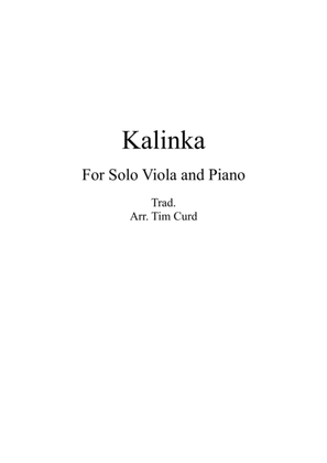 Kalinka for Solo Viola and Piano