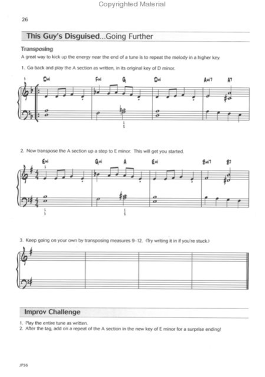 That's Jazz Performance, Book 1: Get Your Groove On Piano Method scores gallery preview page 4