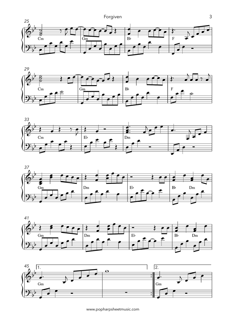 Forgiven Harp scores gallery preview page 3