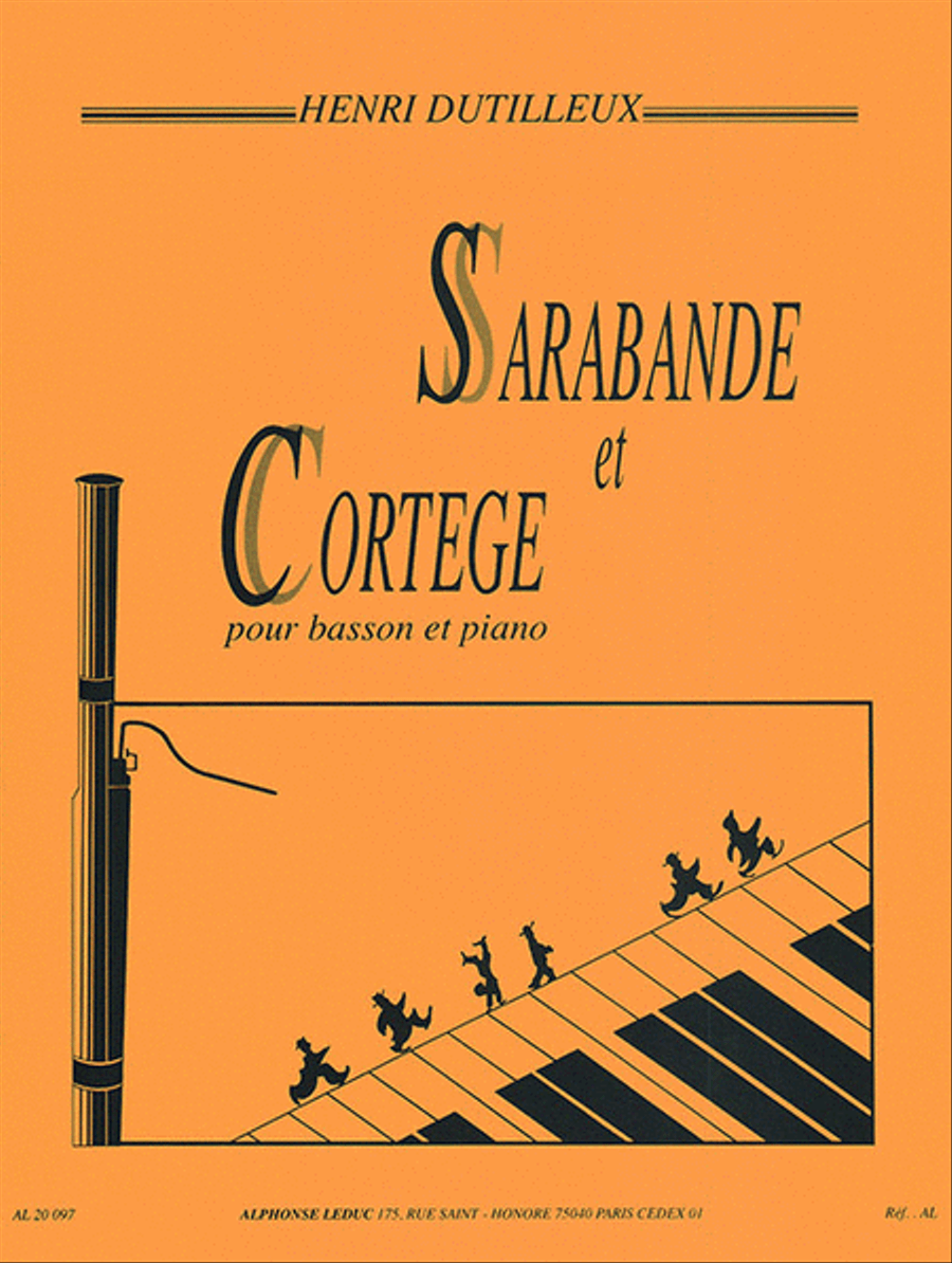 Sarabande et Cortege pour Basson et Piano Bassoon Solo scores gallery preview page 1
