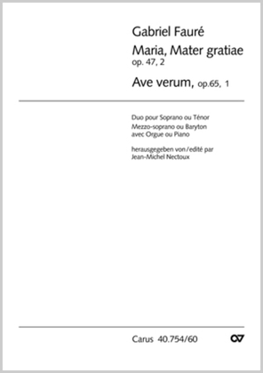 Book cover for Faure: Ave verum; Maria, Mater gratiae