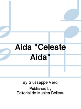 Book cover for Aida "Celeste Aida"