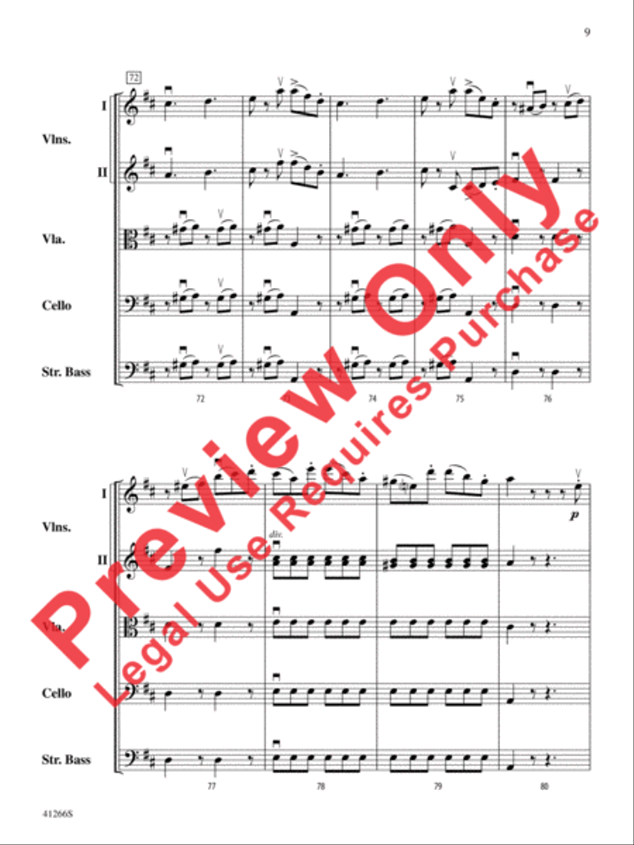 Adagio and Presto String Orchestra scores gallery preview page 10