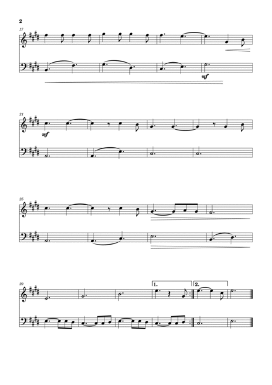 Hallelujah Oboe scores gallery preview page 2