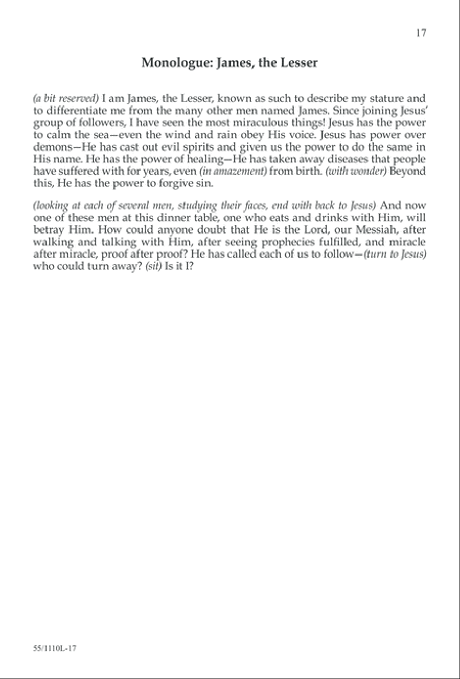 The Living Last Supper 4-Part scores gallery preview page 18