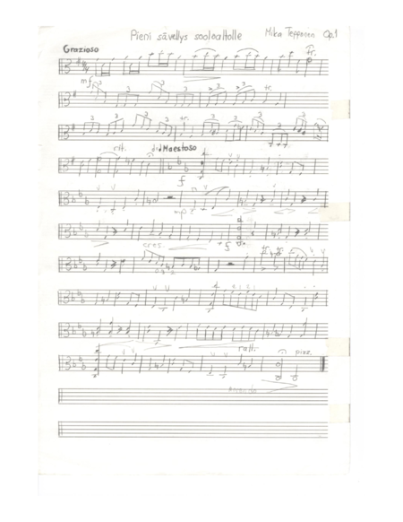 Little composition for viola solo