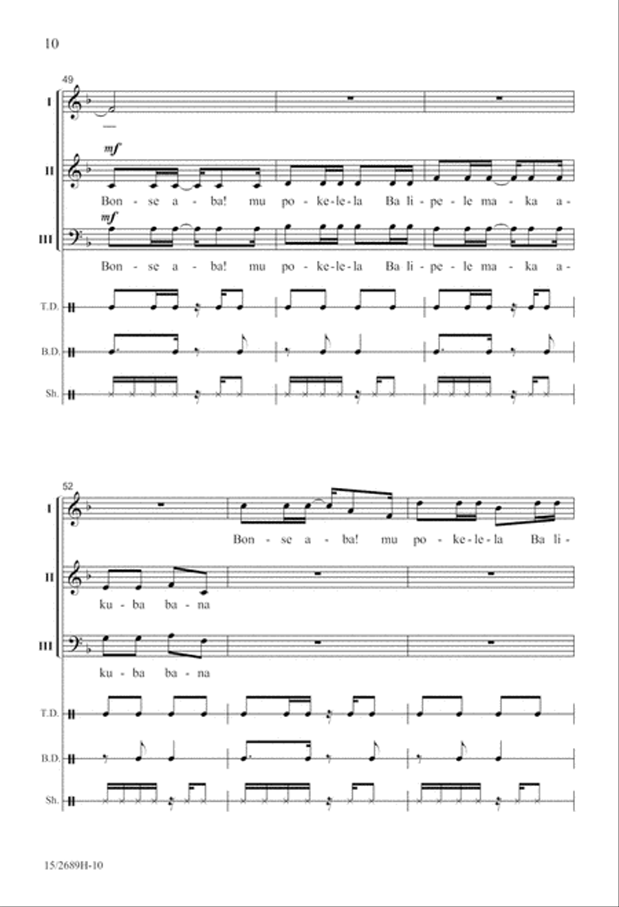 Bonse Aba 3-Part scores gallery preview page 11