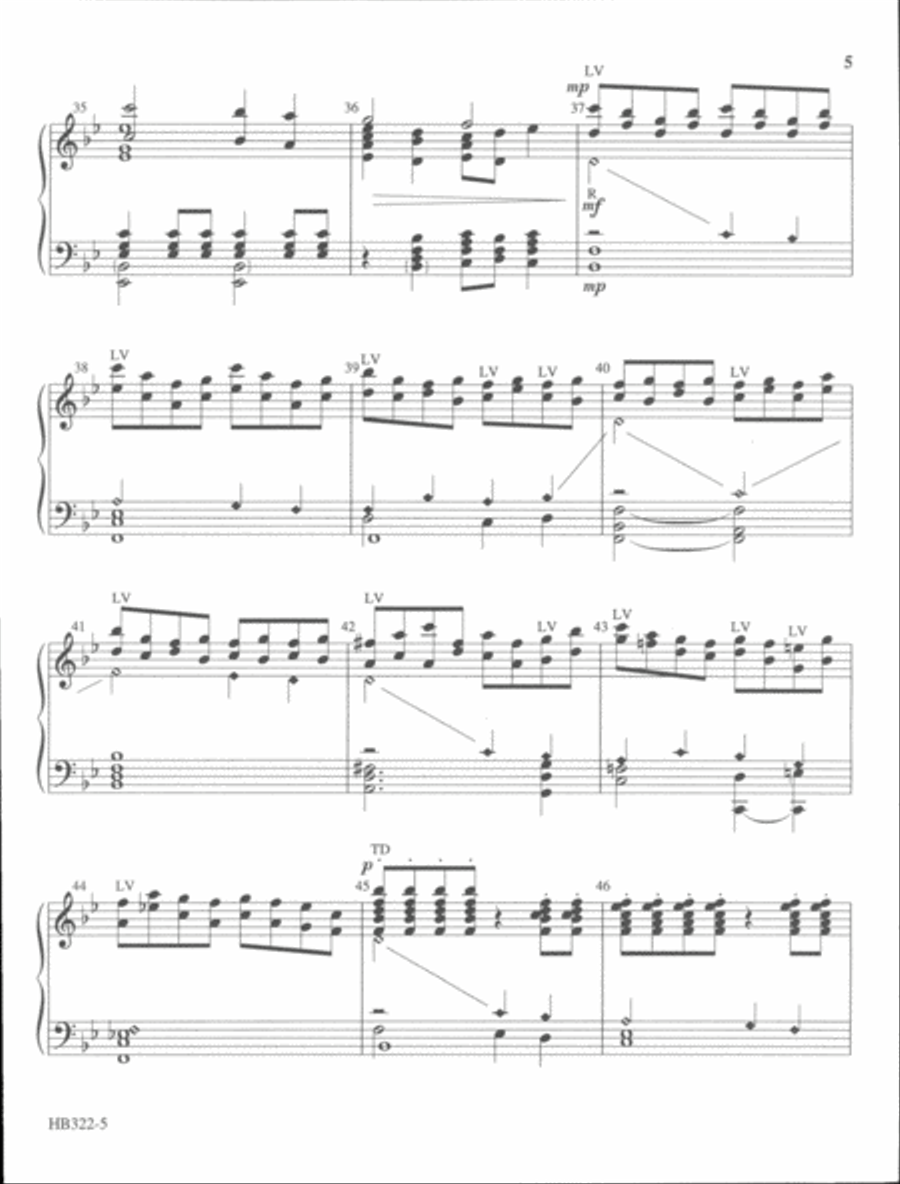 Brightest and Best of the Stars of the Morning 5-Octaves scores gallery preview page 5