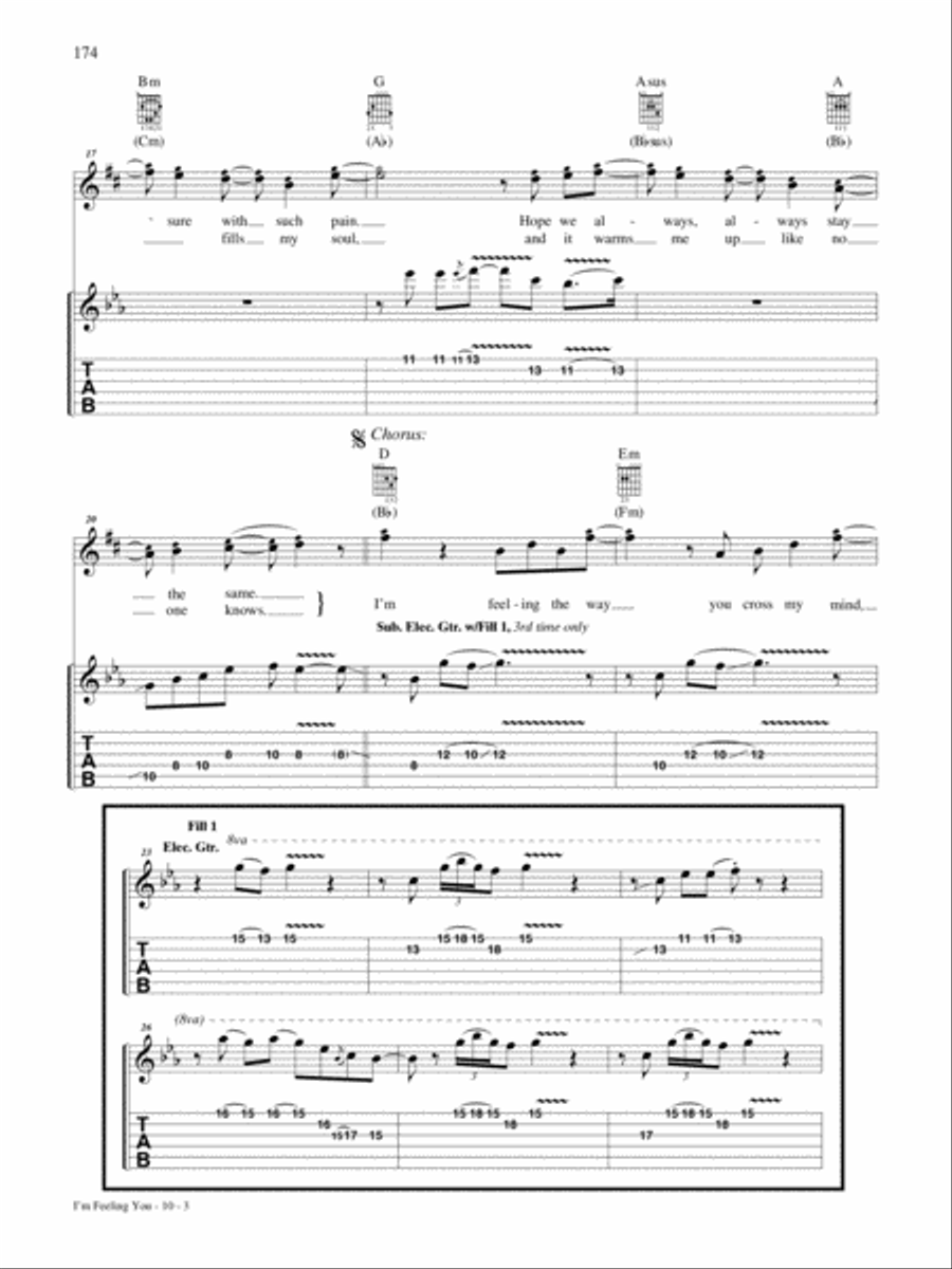I'm Feeling You Guitar Tablature scores gallery preview page 3