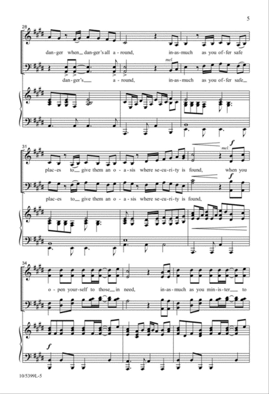 Inasmuch 4-Part scores gallery preview page 5