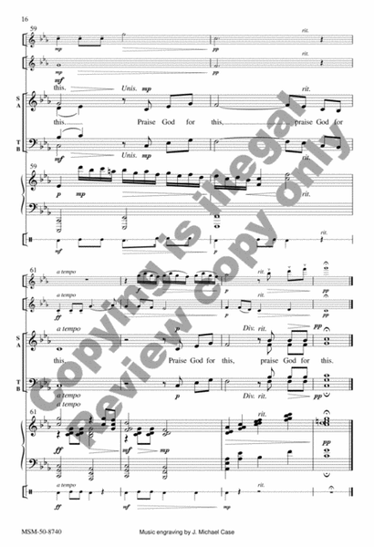 Rivers of Living Water (Choral Score) image number null