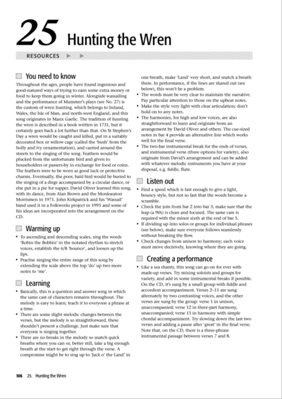 Folk Voiceworks Unison Choir scores gallery preview page 15