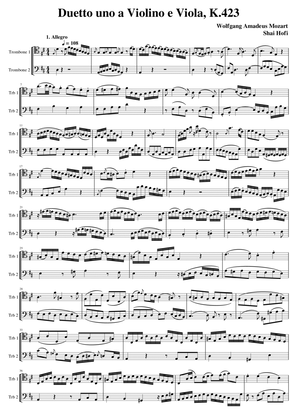 Mozart - Duo for Violin and Viola No. 1, K.423