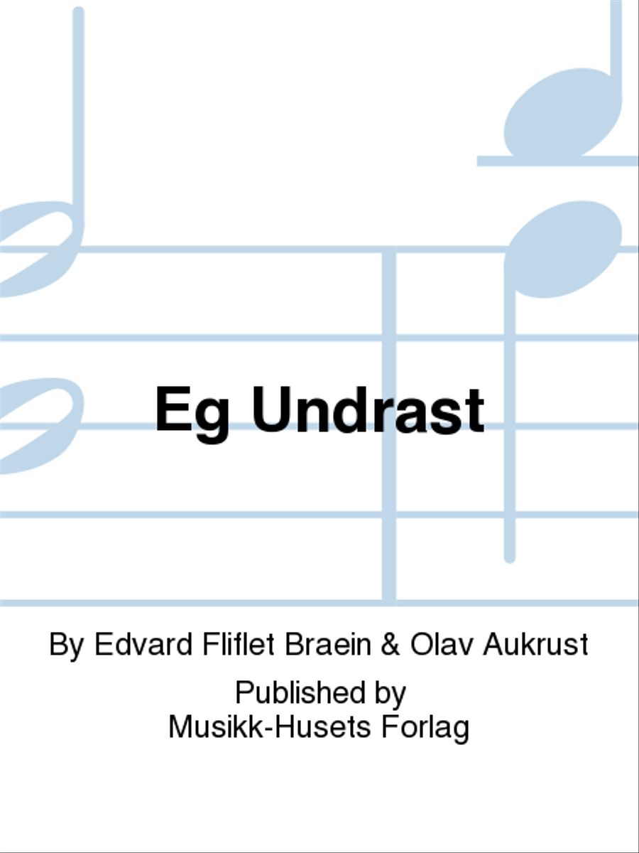 Eg Undrast Mixed Choir scores gallery preview page 1