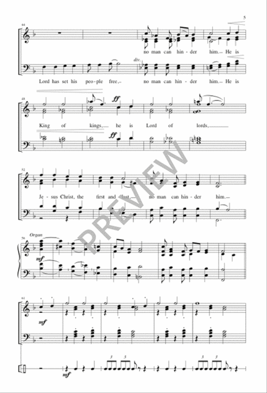 Fanfare and Processional 4-Part scores gallery preview page 4