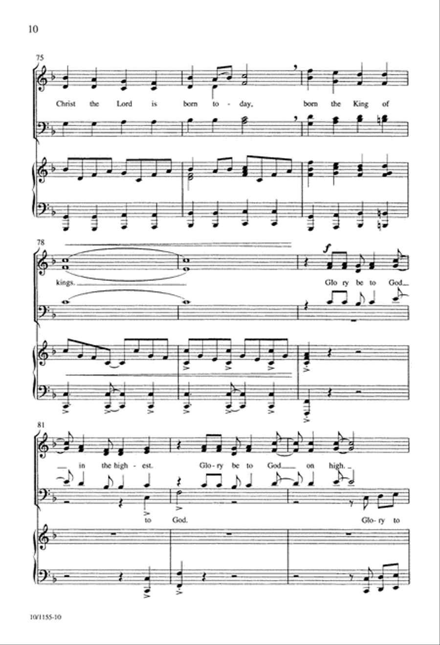Angel Song 4-Part scores gallery preview page 10