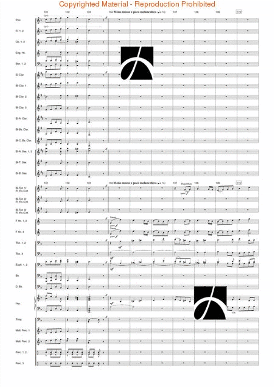 Tanczi Concert Band scores gallery preview page 51
