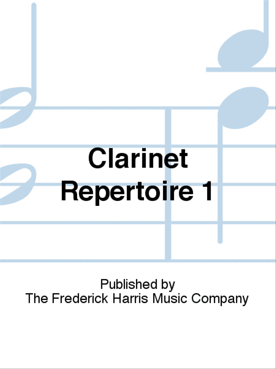 Clarinet Repertoire 1 Clarinet Solo scores gallery preview page 1