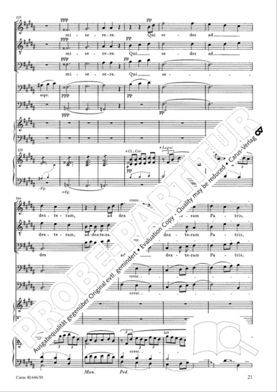 Mass in A major STB scores gallery preview page 23