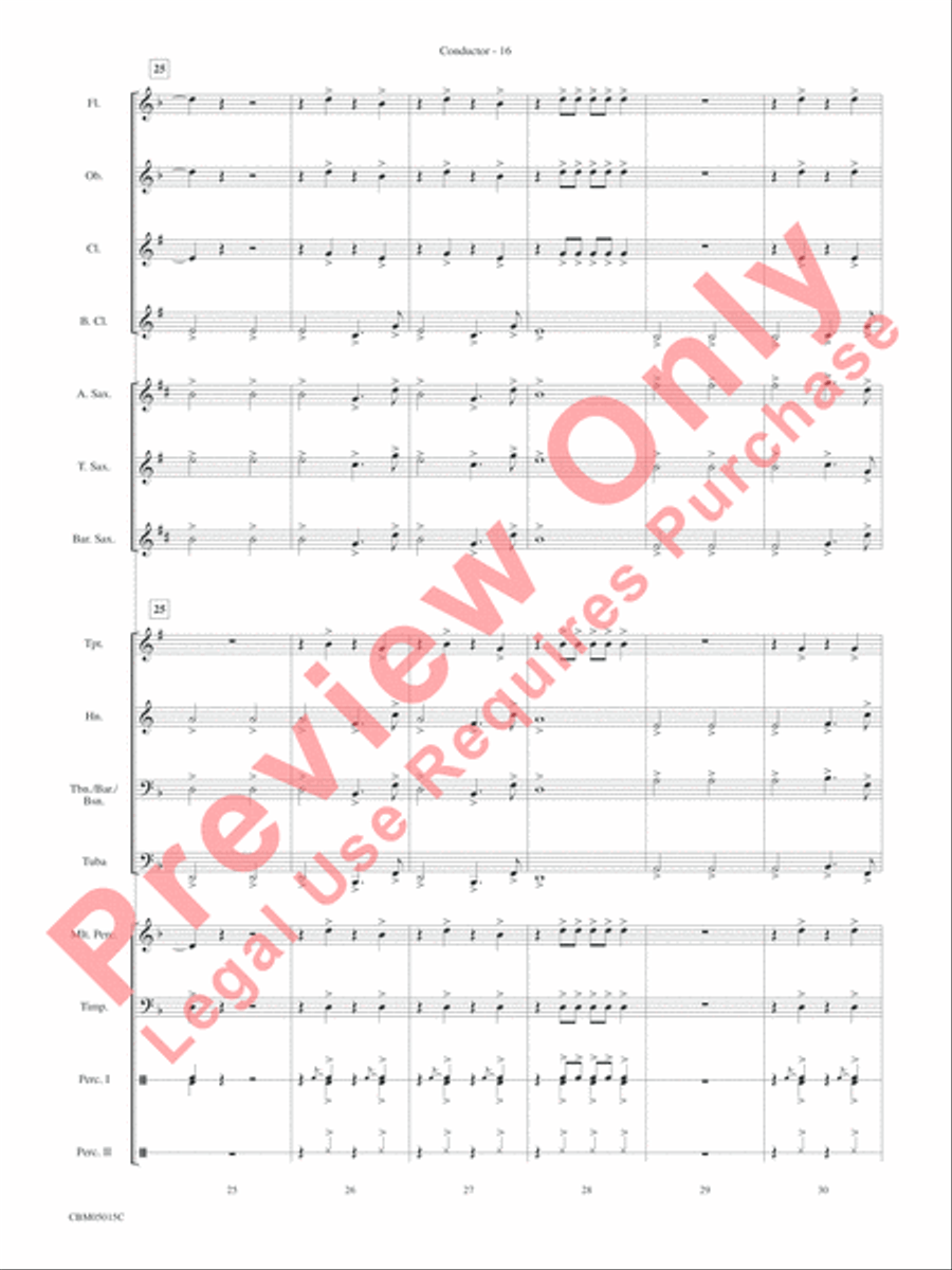 Themes from Star Wars: Episode III Revenge of the Sith Concert Band scores gallery preview page 19