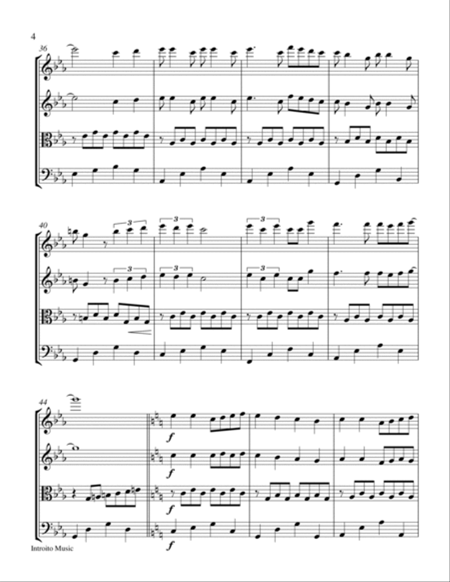 Dragon Ball Gt String Quartet scores gallery preview page 4