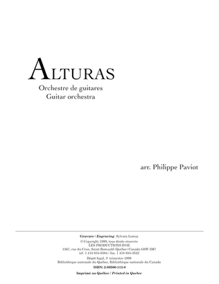 Book cover for Alturas