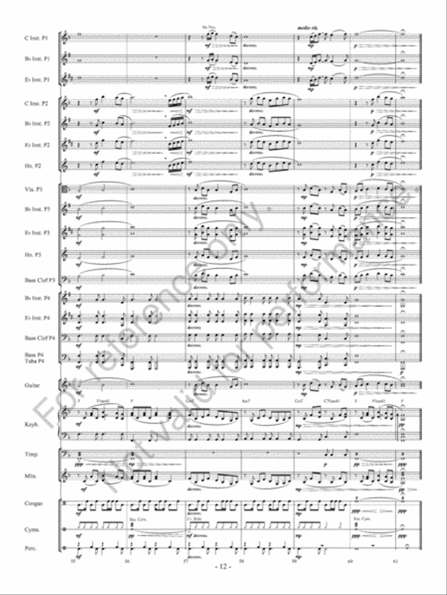 The Water Is Wide The Water Is Wide Concert Band scores gallery preview page 13