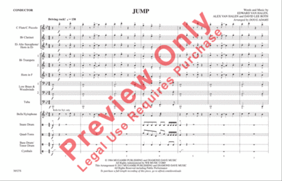 Jump Jump Marching Band scores gallery preview page 9