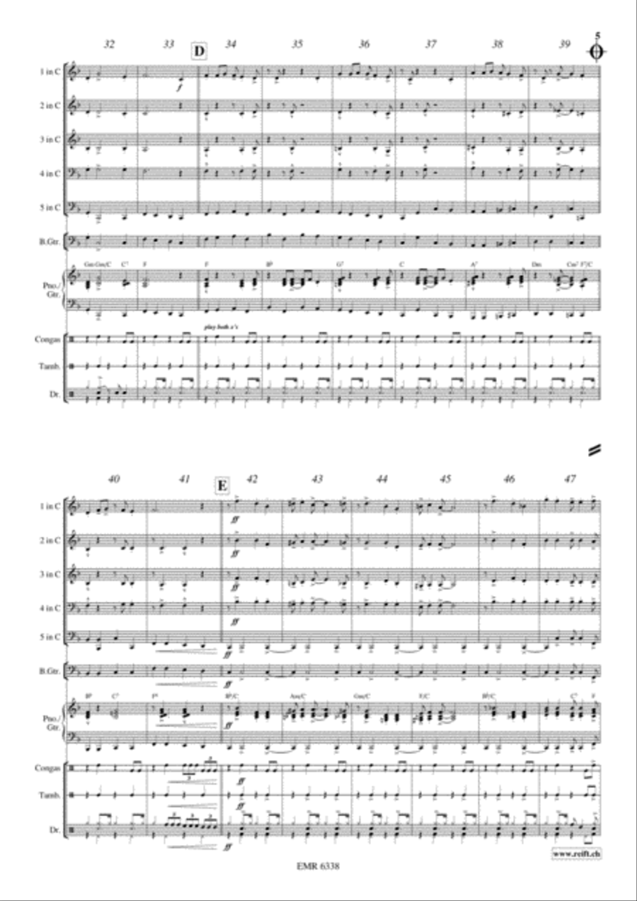 A Merry Christmas A Merry Christmas Concert Band scores gallery preview page 6
