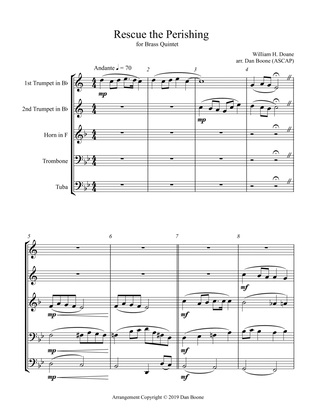 Rescue the Perishing (for Brass Quintet)