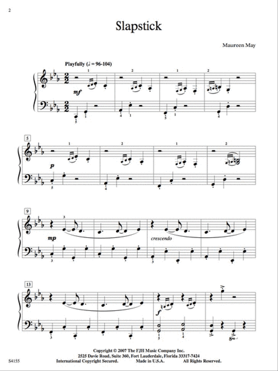 Slapstick Piano Solo scores gallery preview page 3