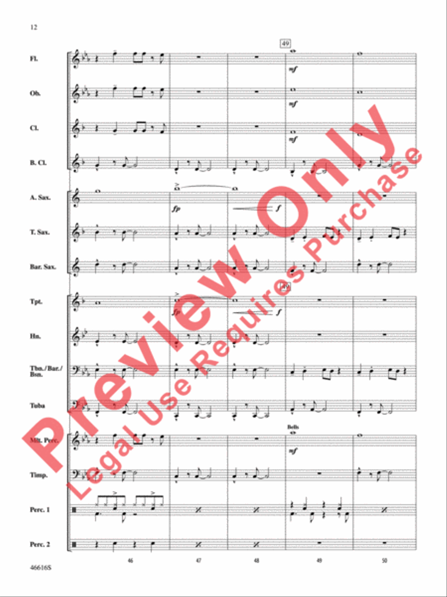 Feel It Still Feel It Still Concert Band scores gallery preview page 13