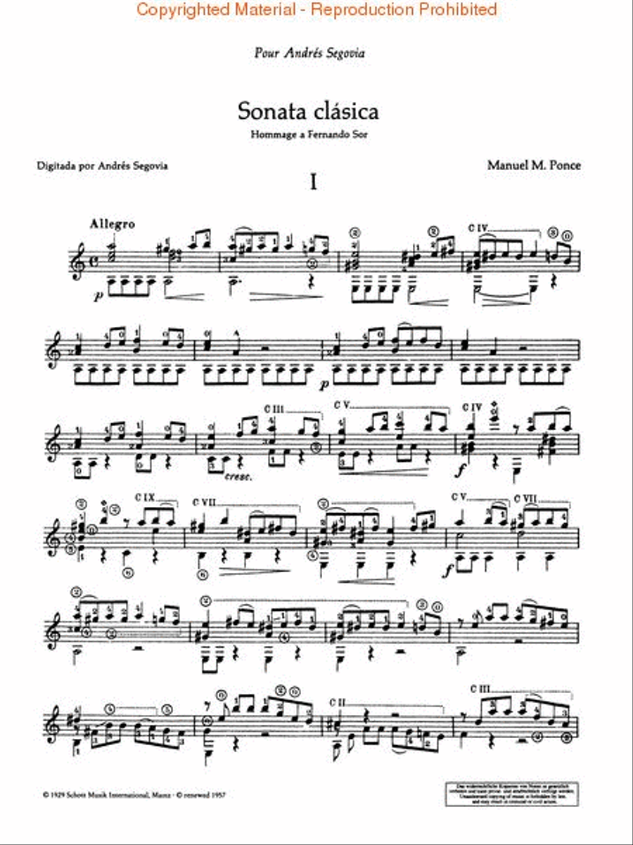 Sonata Classica: Homage to Sor Acoustic Guitar scores gallery preview page 2