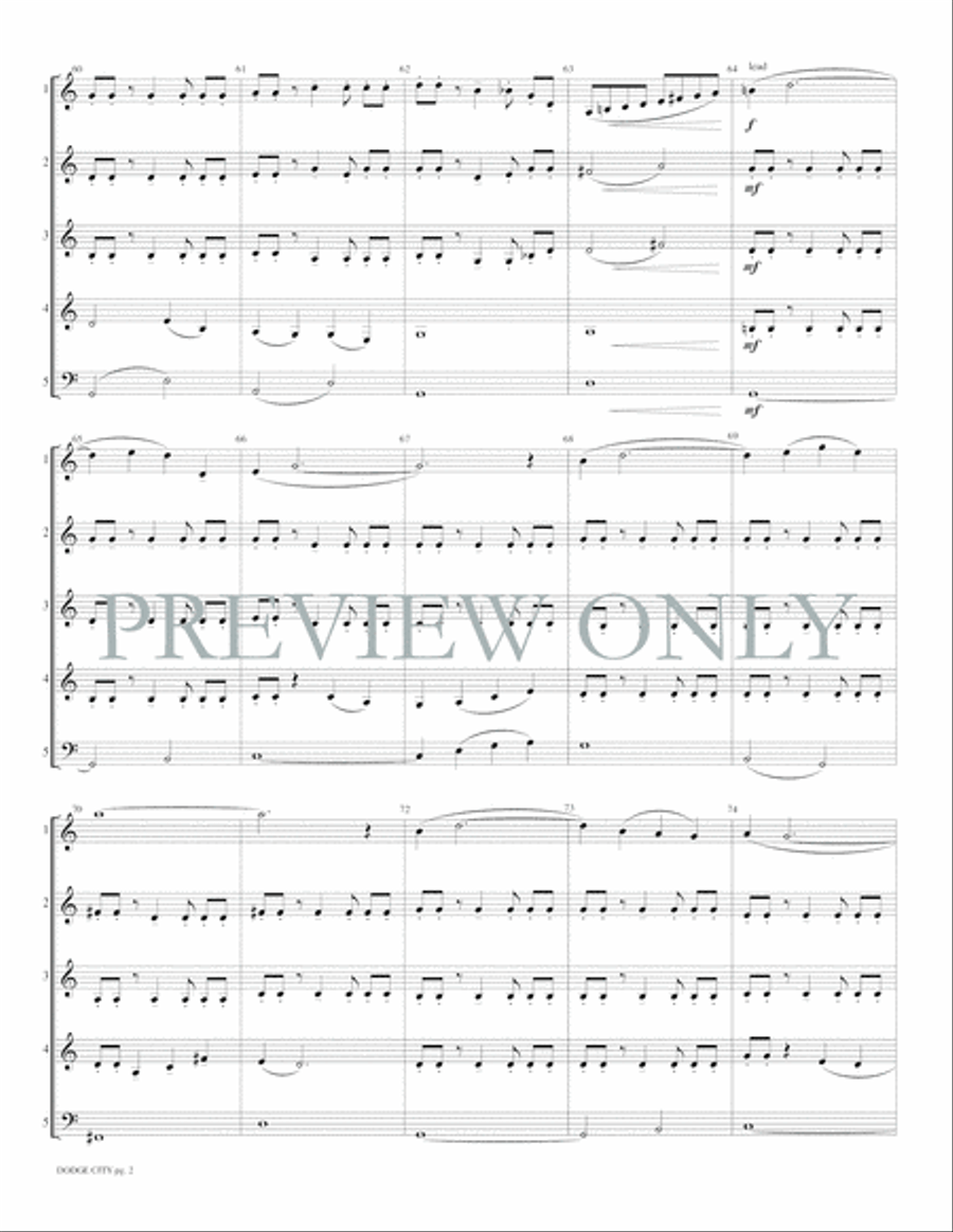 Dodge City Woodwind Ensemble scores gallery preview page 7