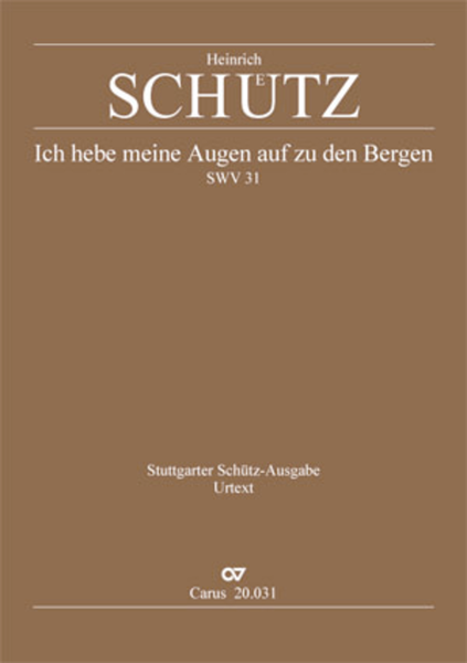I lift up mine eyes (Ich hebe meine Augen auf zu den Bergen) by Heinrich Schutz Double Bass - Sheet Music