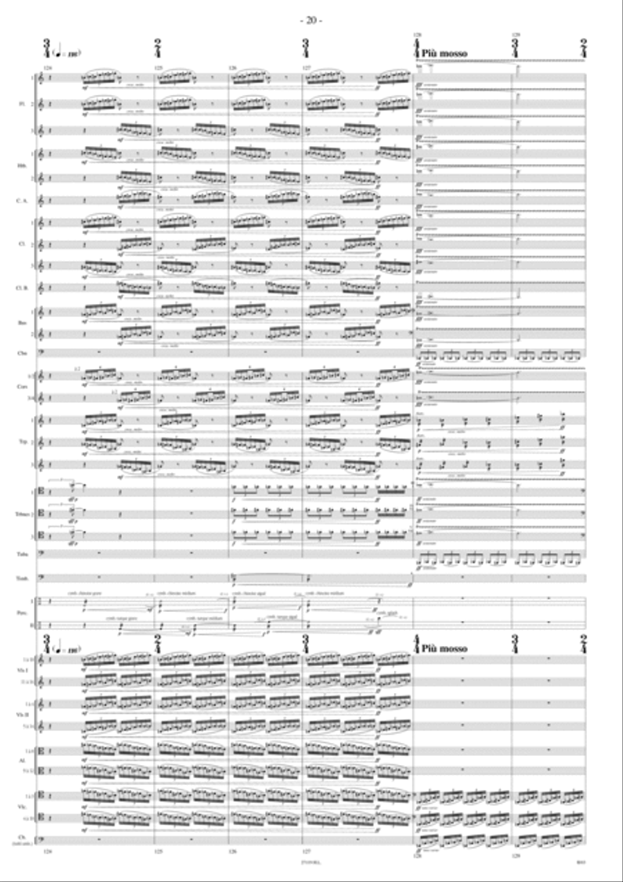 Lucifer D'Apres Pollock Orchestra scores gallery preview page 19