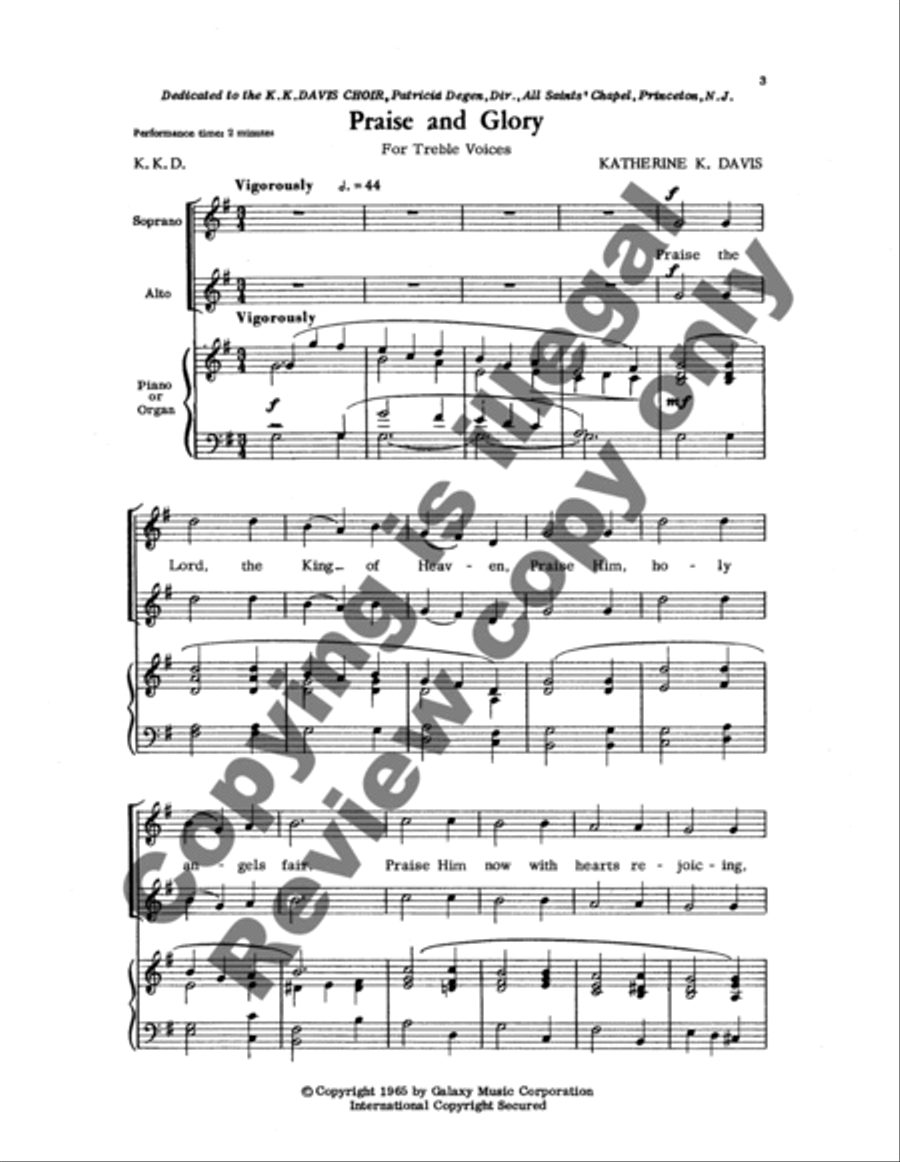 Praise and Glory SA scores gallery preview page 6