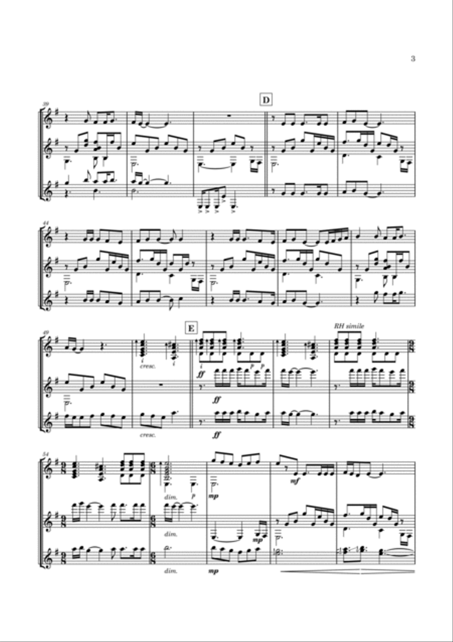Nothing Else Matters Guitar Ensemble scores gallery preview page 6