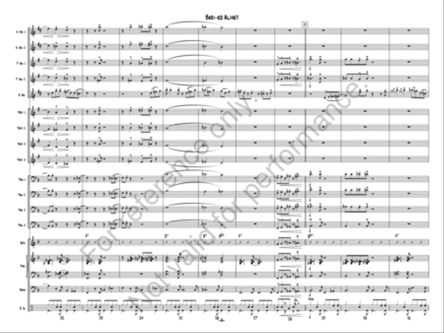 Bari-ed Alive!! Bari-ed Alive!! Jazz Ensemble scores gallery preview page 4