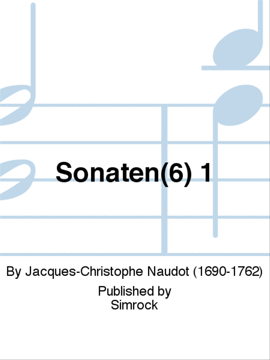 Sonaten(6) 1 Sonaten(6) 1 Flute Duet scores gallery preview page 1