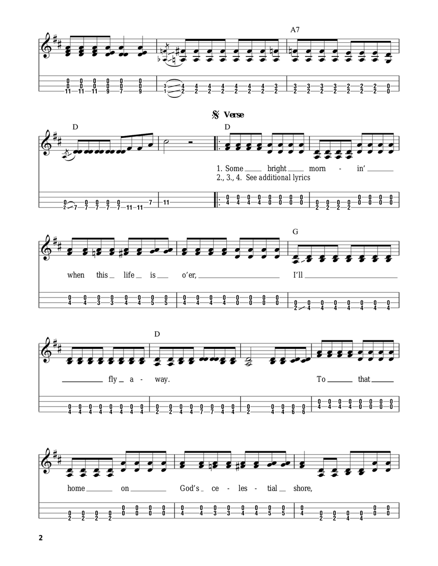 I'll Fly Away Mandolin scores gallery preview page 2