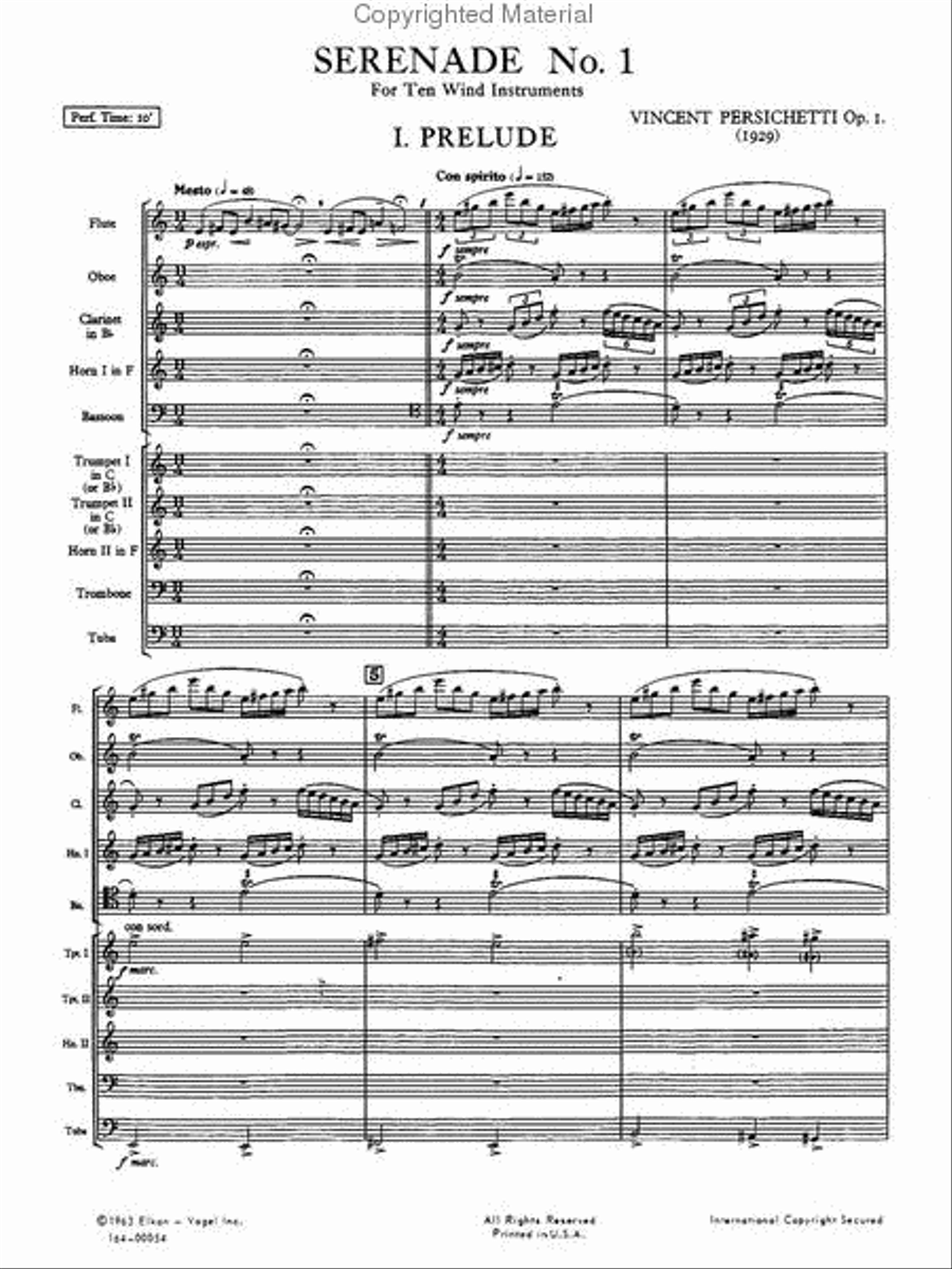 Serenade No. 1 Chamber Music scores gallery preview page 2