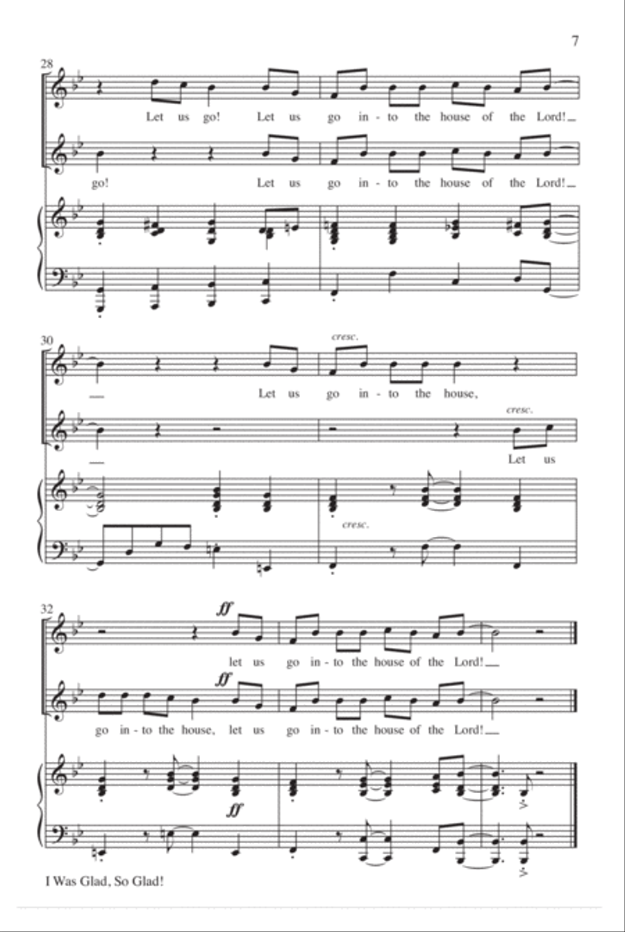 I Was Glad, So Glad! I Was Glad, So Glad! 2-Part scores gallery preview page 8