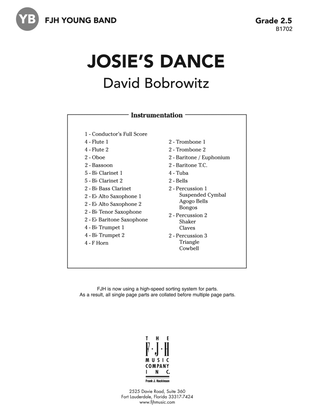 Josie's Dance: Score