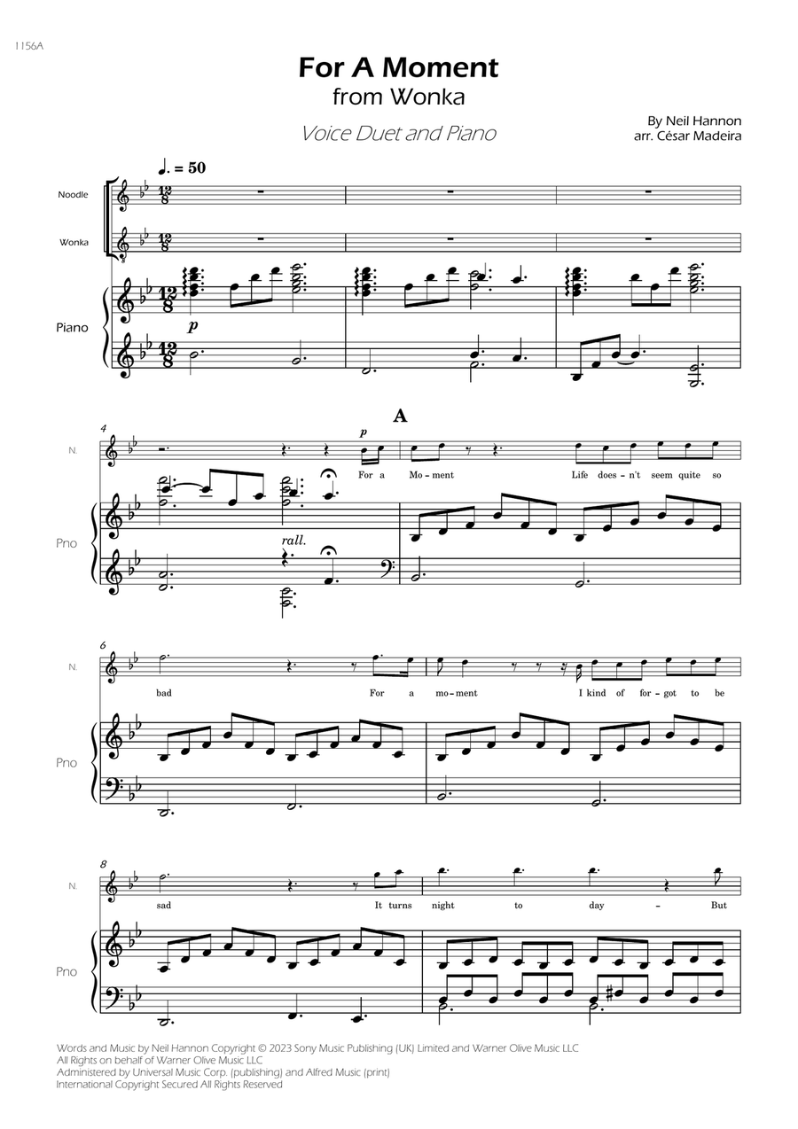 For A Moment For A Moment Medium Voice scores gallery preview page 3