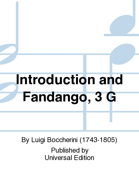 Introduction and Fandango, 3 G