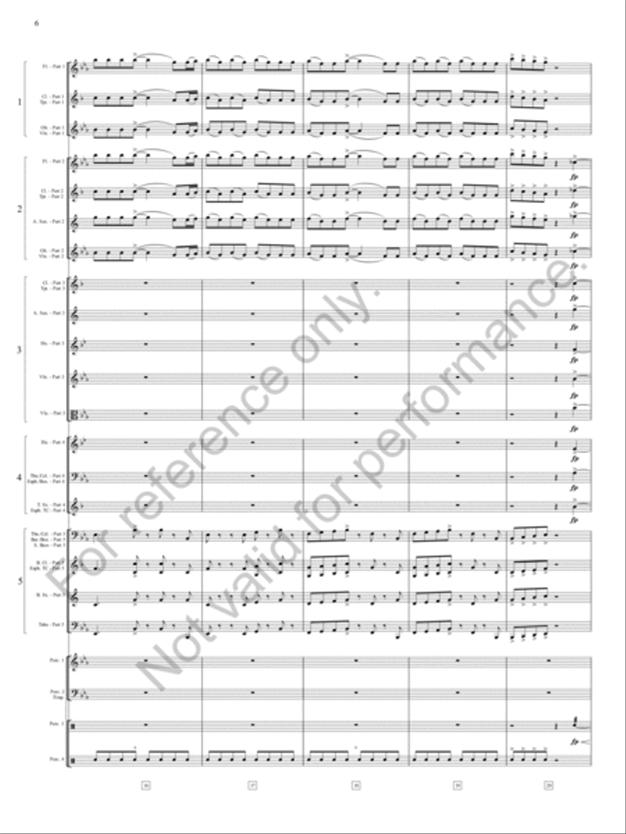 Danza Sonora Concert Band scores gallery preview page 7