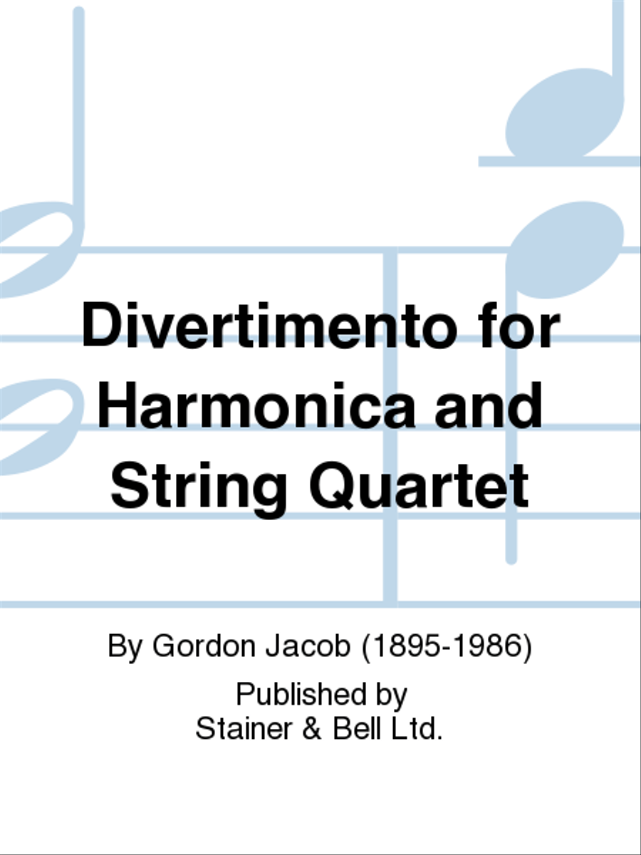 Divertimento for Harmonica and String Quartet String Quartet scores gallery preview page 1
